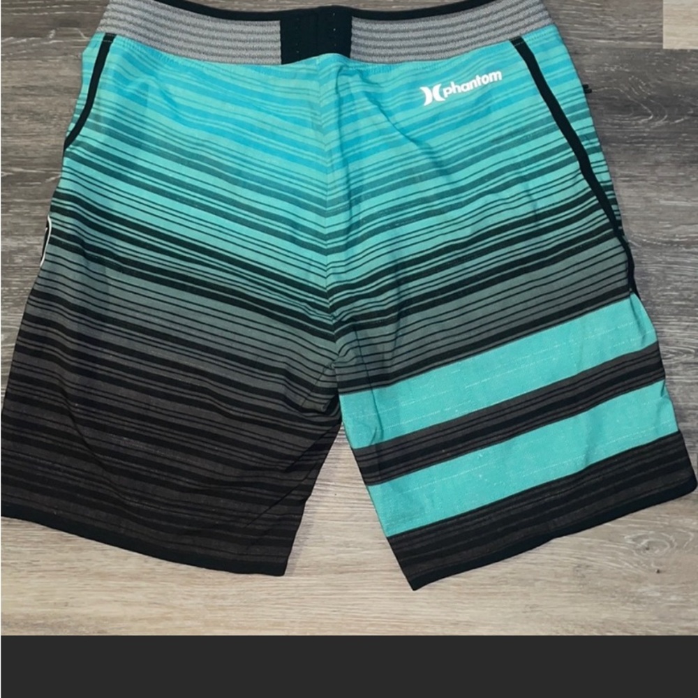 Hurley Phantom Teal & Black Board Swim Shorts